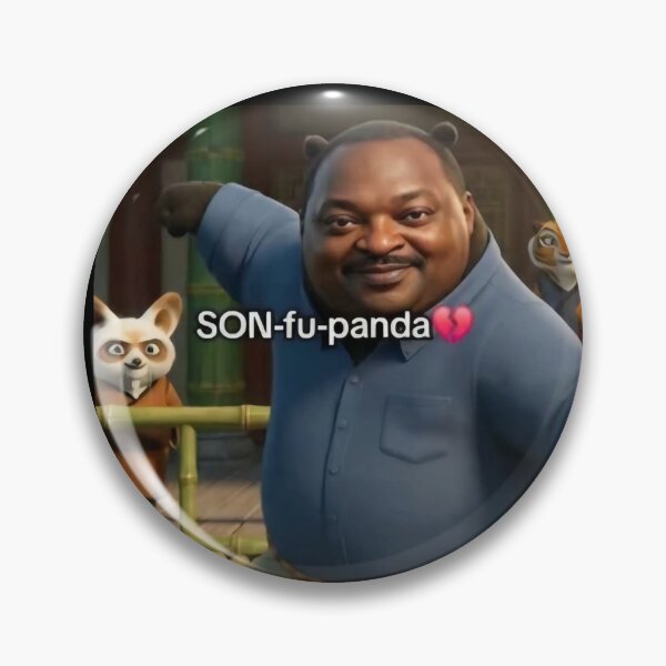 Item preview, Sonfu Panda TikTok Meme Sticker Funny Chronically Online Brainrot Meme designed and sold by caraxobert.