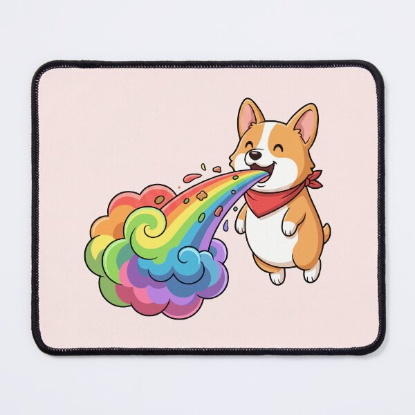 Item preview, Rainbow Vomiting Corgi designed and sold by Amir Faysal.