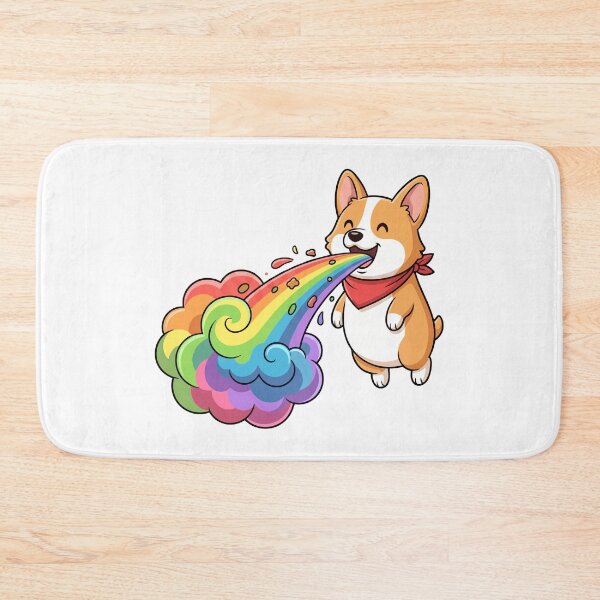 Item preview, Rainbow Vomiting Corgi designed and sold by Amir Faysal.