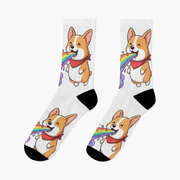 Item preview, Rainbow Vomiting Corgi designed and sold by Amir Faysal.