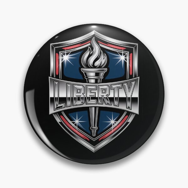 Item preview, Liberty Torch Patriotic Shield Emblem designed and sold by OldGloryForge.