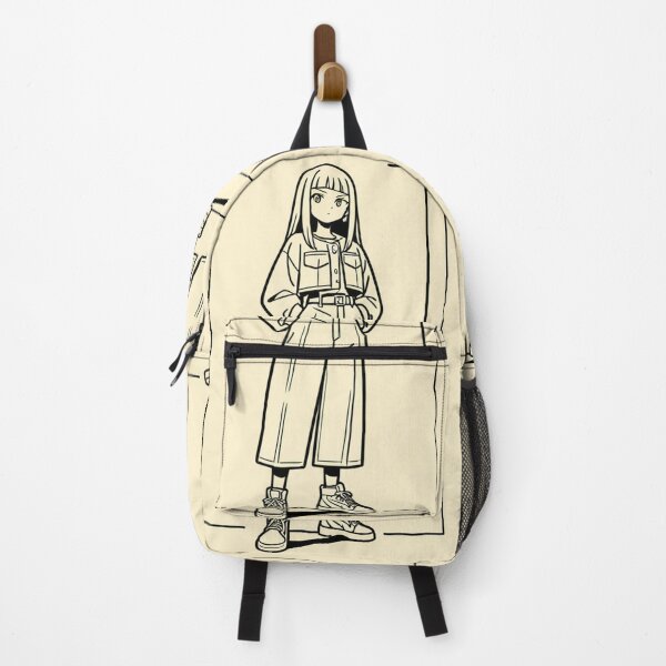Item preview, Illustration - Young woman in casual attire hands in pockets designed and sold by AnimeShin.