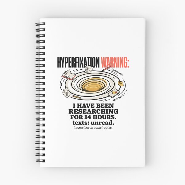 Item preview, Hyperfixation ADHD Humor Gift: Fourteen Hours In No Texts Back designed and sold by Osmose-Studio ⭐⭐⭐⭐⭐.
