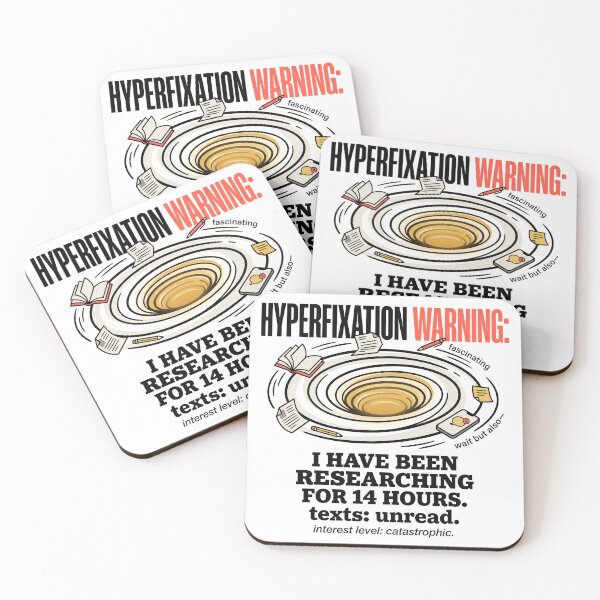 Item preview, Hyperfixation ADHD Humor Gift: Fourteen Hours In No Texts Back designed and sold by Osmose-Studio.