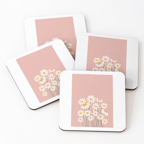 Item preview, Soft daisy blooms in pastel pink designed and sold by annejunker99.