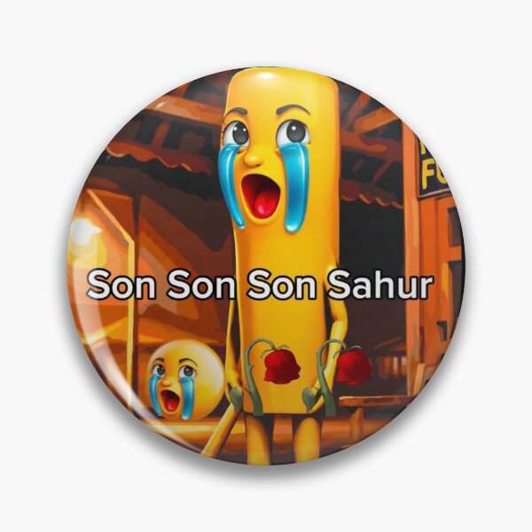 Item preview, Son Son Son Sahur TikTok Meme Sticker Funny Chronically Online Brainrot Meme designed and sold by caraxobert.