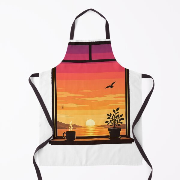 Item preview,  Minimalist Aesthetic Window Art with Coffee Mug & Plant designed and sold by naruto4925.