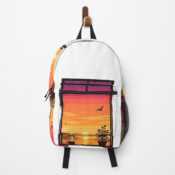 Item preview, Minimalist Aesthetic Window Art with Coffee Mug & Plant designed and sold by naruto4925.