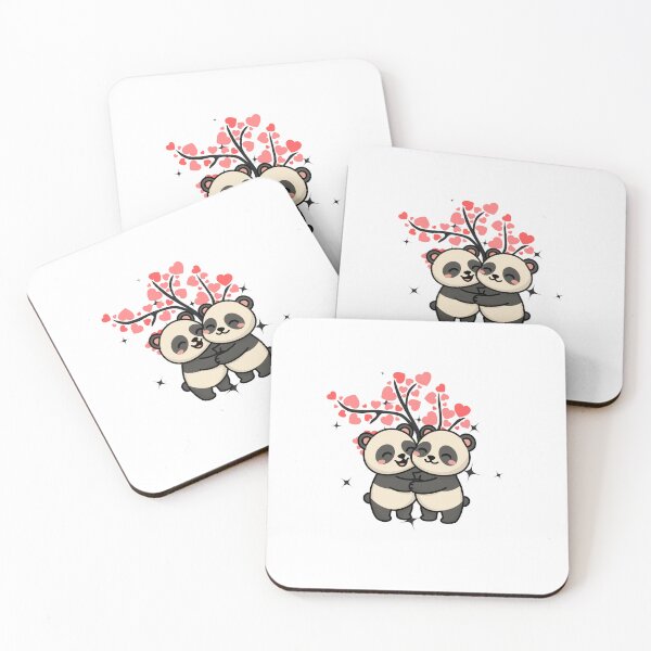 Item preview, Cute Panda Love Hug – Adorable Valentine Couple Design designed and sold by Palette-Vibes.