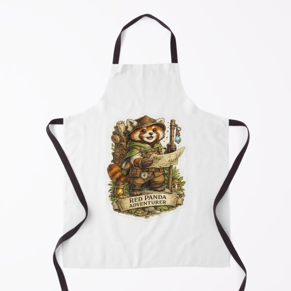 Item preview, Red Panda Adventurer | Cute Explorer Red Panda Sticker | Fantasy Traveler Animal Art designed and sold by MrDev.