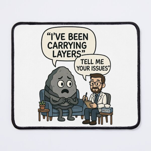 Item preview, I've Been Carrying Layers | Rock Therapy Geology Humor designed and sold by NatureHarmony16.