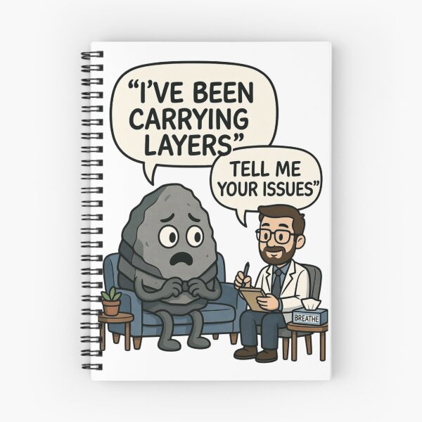Item preview, I've Been Carrying Layers | Rock Therapy Geology Humor designed and sold by NatureHarmony16.
