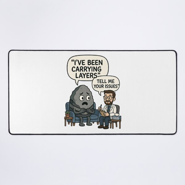 Item preview, I've Been Carrying Layers | Rock Therapy Geology Humor designed and sold by NatureHarmony16.