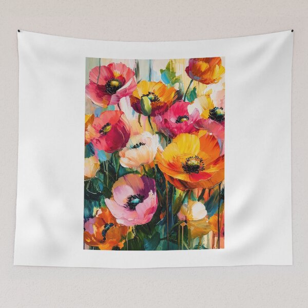 Item preview, Vibrant poppies in floral abstraction designed and sold by ulrichlehrer99.