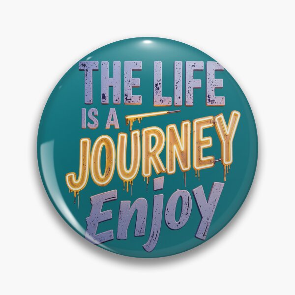 Item preview, Inspirational "Life Is A Journey Enjoy" 3D Typography Art For Motivation And Positivity designed and sold by ARTCREATESHOP.