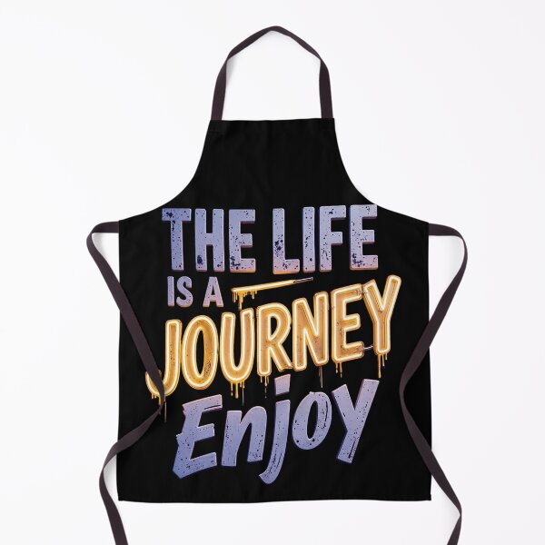 Item preview, Inspirational "Life Is A Journey Enjoy" 3D Typography Art For Motivation And Positivity designed and sold by ARTCREATESHOP.
