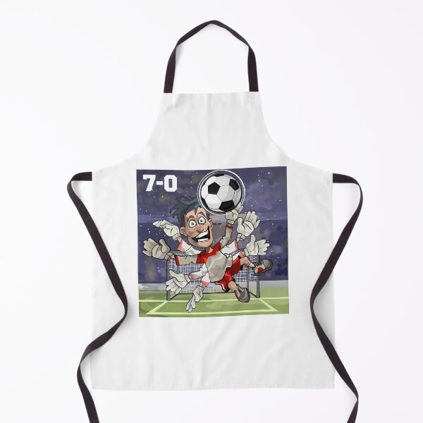 Item preview, 7:0?! – Goalkeeper in Disbelief Funny Football Cartoon Design designed and sold by RvinJo8.