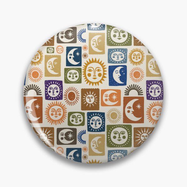 Item preview, Sun and Moon Celestial Pattern Retro Boho designed and sold by trajeado14.