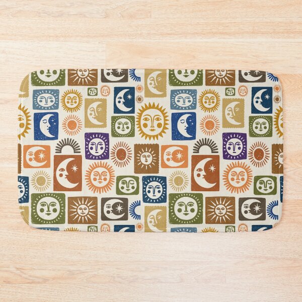 Item preview, Sun and Moon Celestial Pattern Retro Boho designed and sold by trajeado14.