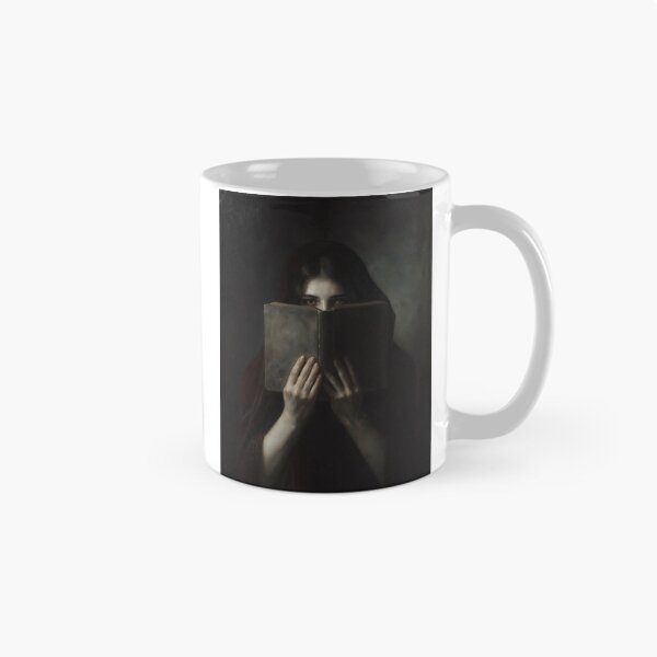 Item preview, Young Witch Reading Magic Book Dark Academia Art designed and sold by DarkHolyQueen.