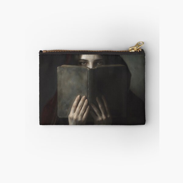 Item preview, Young Witch Reading Magic Book Dark Academia Art designed and sold by DarkHolyQueen.