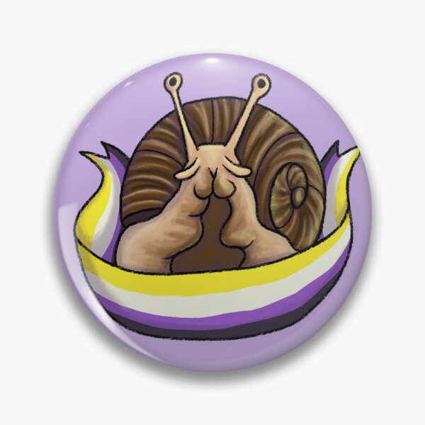 Item preview, Nonbinary Snail designed and sold by Plainbeans.