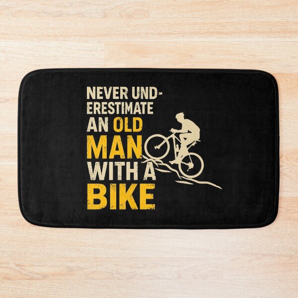 Item preview, Never Underestimate An Old Man On A Bike - Funny Cycling Quote designed and sold by Alexaltay.