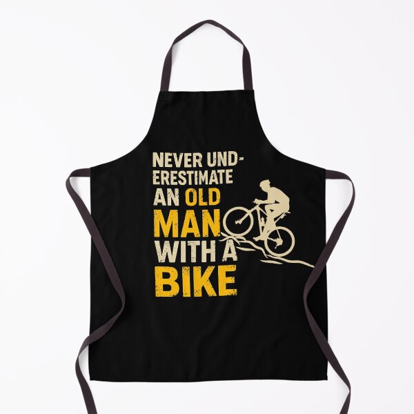 Item preview, Never Underestimate An Old Man On A Bike - Funny Cycling Quote designed and sold by Alexaltay.