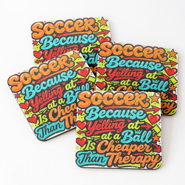 Item preview, Wall Art - Postcard - Soccer Therapy – Graffiti Humor Design designed and sold by ForeverPrintsOK.