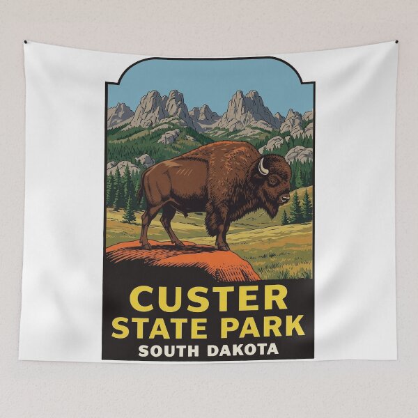 Item preview, Custer State Park Vintage Style Decal designed and sold by Decal Mania.