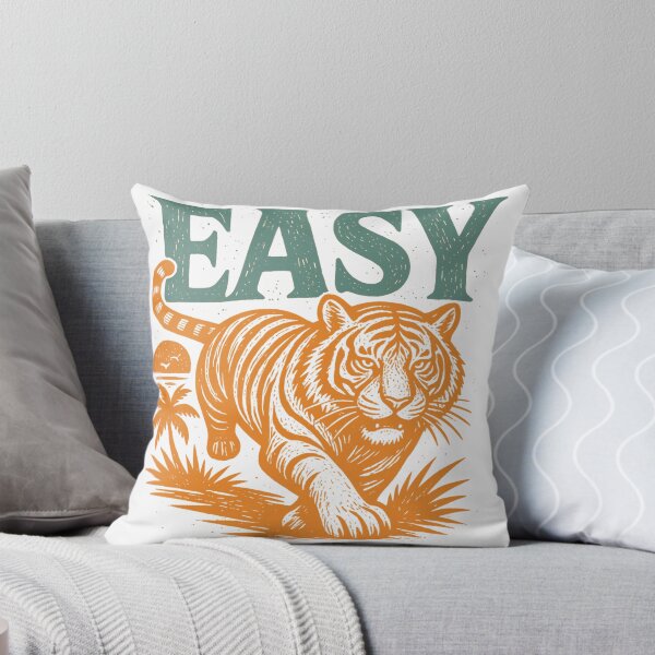 Item preview, Easy Vintage Retro Tiger Summer Wildlife designed and sold by Auchi_Verse.