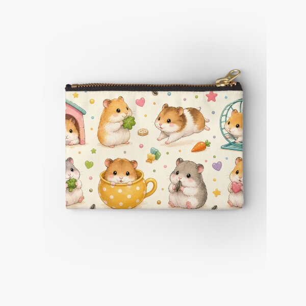 Item preview, Cute Hamster Pattern, Kawaii Hamsters Seamless Print, Adorable Pet Rodent Design, Colorful Hamster Lover Pattern, Cottagecore Animal Illustration designed and sold by KishShop.