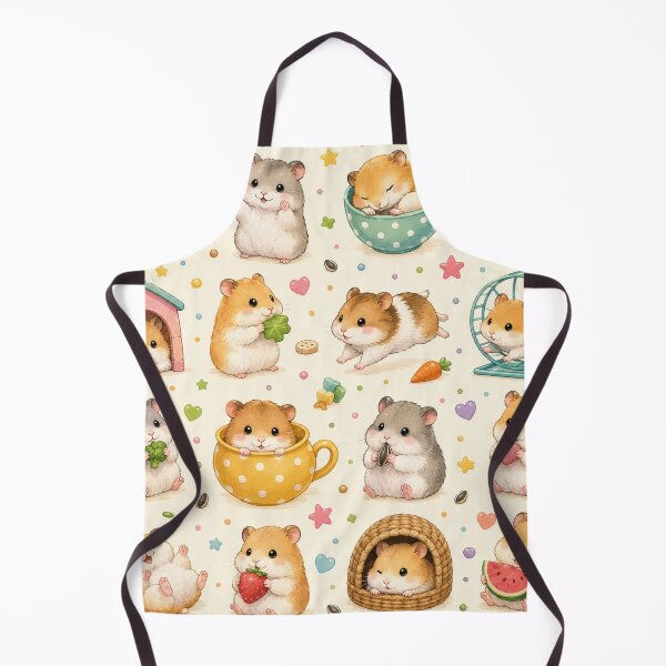 Item preview, Cute Hamster Pattern, Kawaii Hamsters Seamless Print, Adorable Pet Rodent Design, Colorful Hamster Lover Pattern, Cottagecore Animal Illustration designed and sold by KishShop.