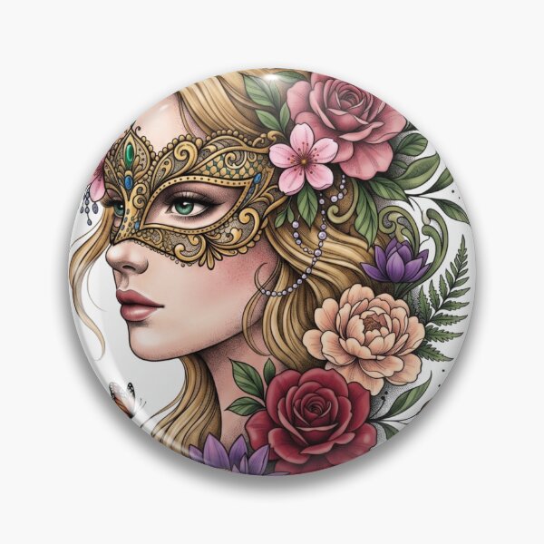 Item preview, Beautiful girl with a mask designed and sold by PP&RAINBOW SHOP.