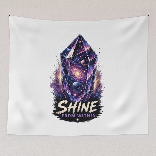 Item preview, Shine From Within | Cosmic Crystal Geology Art designed and sold by NatureHarmony16.