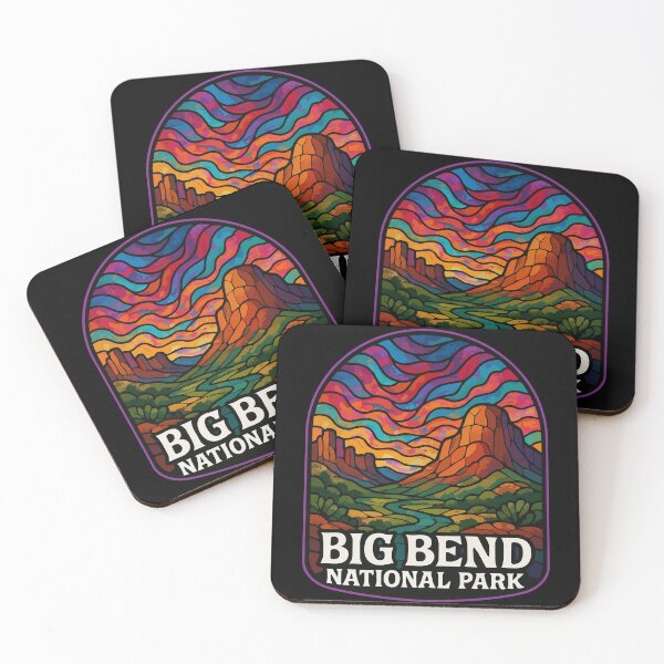 Item preview, Big Bend National Park Stained Glass Travel designed and sold by TomFrontierArt.