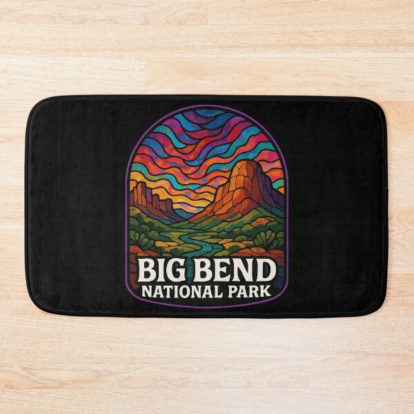 Item preview, Big Bend National Park Stained Glass Travel designed and sold by TomFrontierArt.