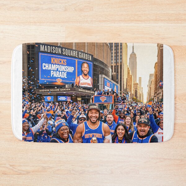 Item preview, Jalen Brunson NBA Finals MVP Celebrating With Knick Fans designed and sold by Home Decor Art.