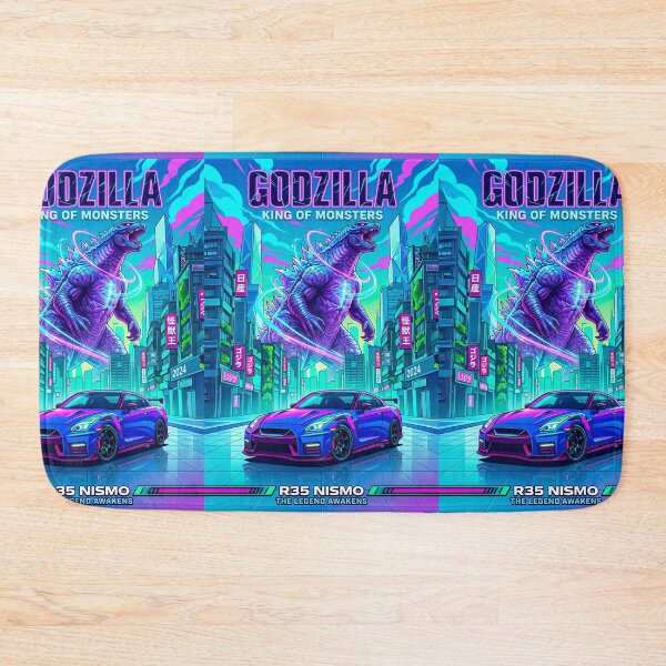 Item preview, Twin Turbo V6 JDM Godzilla King Neon Graphic designed and sold by RevUpDesign.
