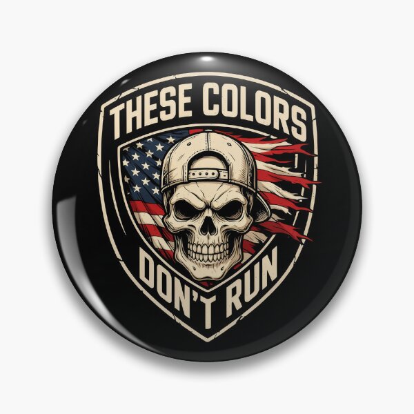 Item preview, These Colors Don't Run Patriotic Skull Shield designed and sold by OldGloryForge.