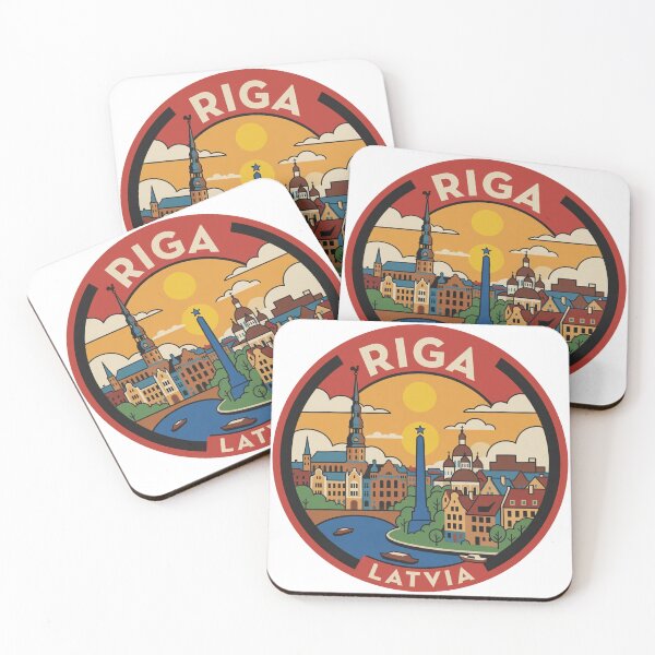 Item preview, Riga Latvia Vintage Style Decal designed and sold by Decal Mania.