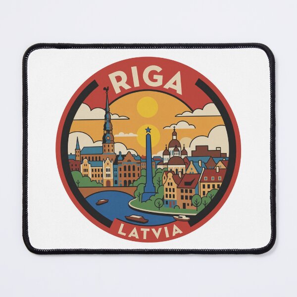 Item preview, Riga Latvia Vintage Style Decal designed and sold by Decal Mania.