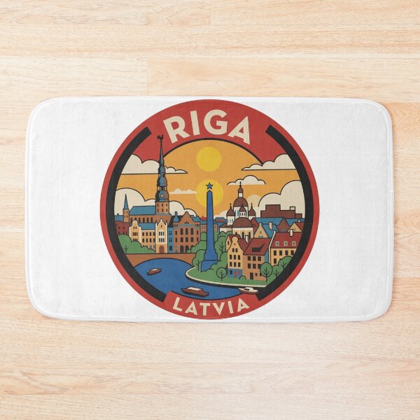 Item preview, Riga Latvia Vintage Style Decal designed and sold by Decal Mania.