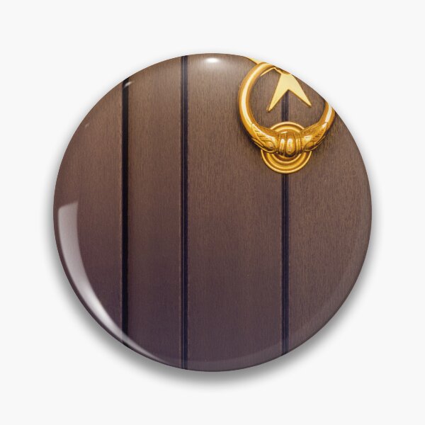 Item preview, Elegant Gold Star Door Knocker On Dark Wooden Panel Door, Vintage Welcome And Decorative Detail designed and sold by Nmallia.