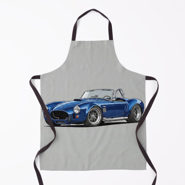 Item preview, Classic 1965 Shelby Cobra Blue Roadster Muscle Car Illustration designed and sold by Motorline44.