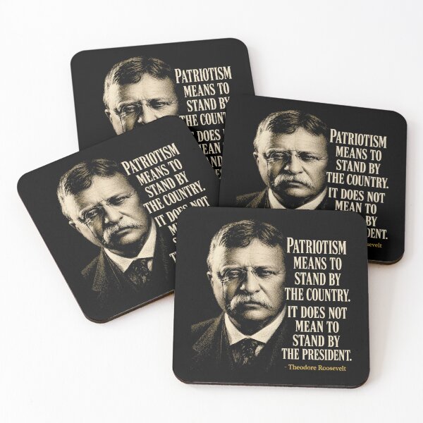 Item preview, Theodore Roosevelt Patriotism Quotes designed and sold by Randomera.