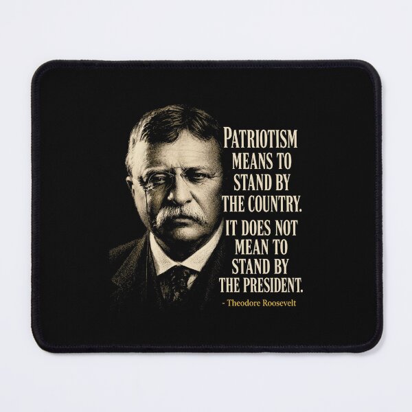 Item preview, Theodore Roosevelt Patriotism Quotes designed and sold by Randomera.