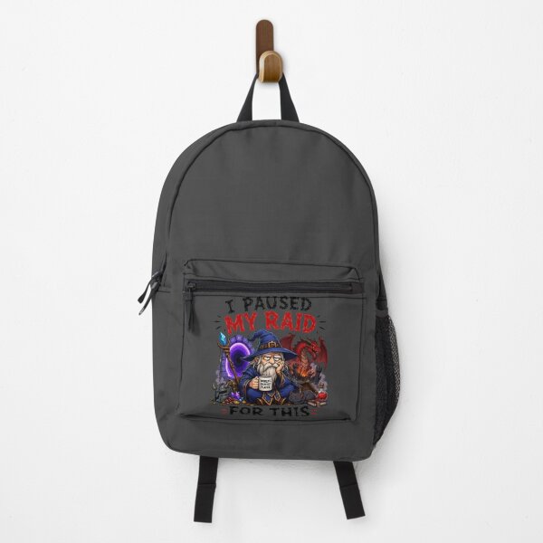 Item preview, I Paused My Raid For This Funny MMORPG Wizard Design Gifts for Streamer and Gamer designed and sold by BadhbhArt.
