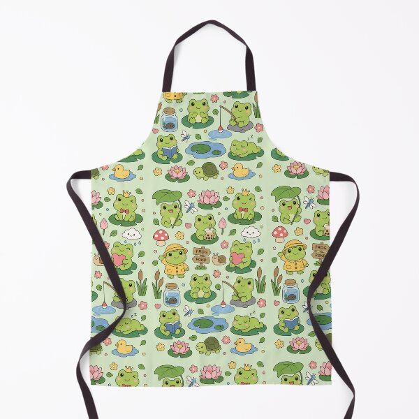 Item preview, Cute Frog Pond Pattern designed and sold by Soft Berry Studio.