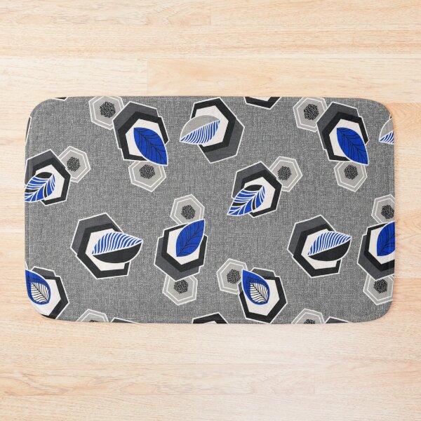 Item preview, Modern Blue Leaf Geometric Seamless Pattern designed and sold by CoolGTees.